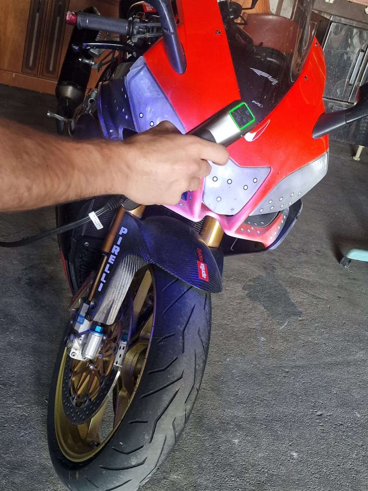 Scansione 3D su Aprilia RSV4 reale